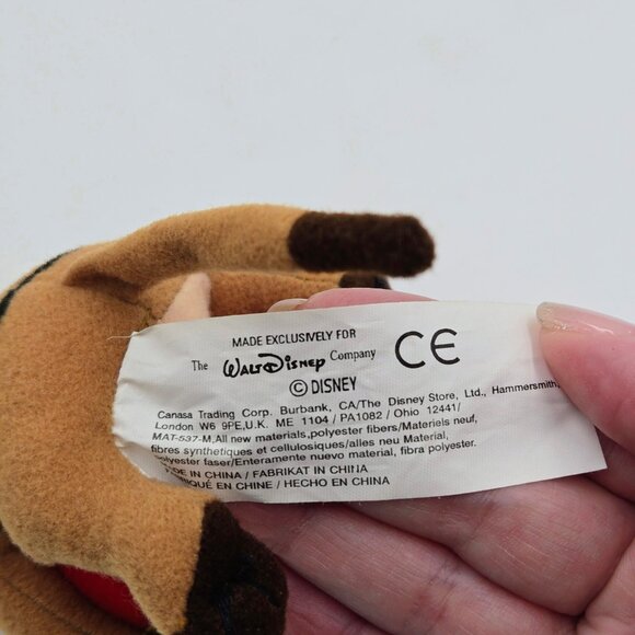 Timon Disney Christmas Ornament Holiday Plush Toy Star Silver 2002 The Lion King - Picture 8 of 8